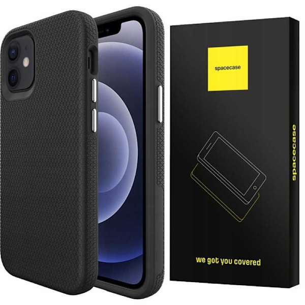 Spacecase Case Cover För Iphone 12 Mini Svart Skydd