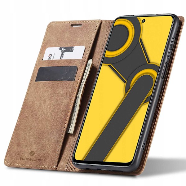 Spacecase Fodral Pålånsskydd För Xiaomi Redmi Note 9S 9 Pro Brown