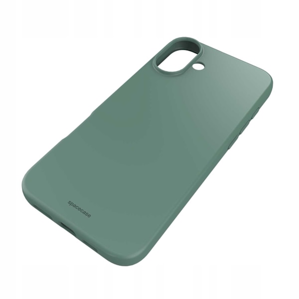 Spacecase Silikonfodral För Iphone 16 Plus Mörkgrönt Skydd