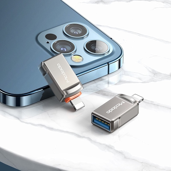 Adapter for Mcdodo-telefon, Adapter for iPhone, USB 3.0, OTG