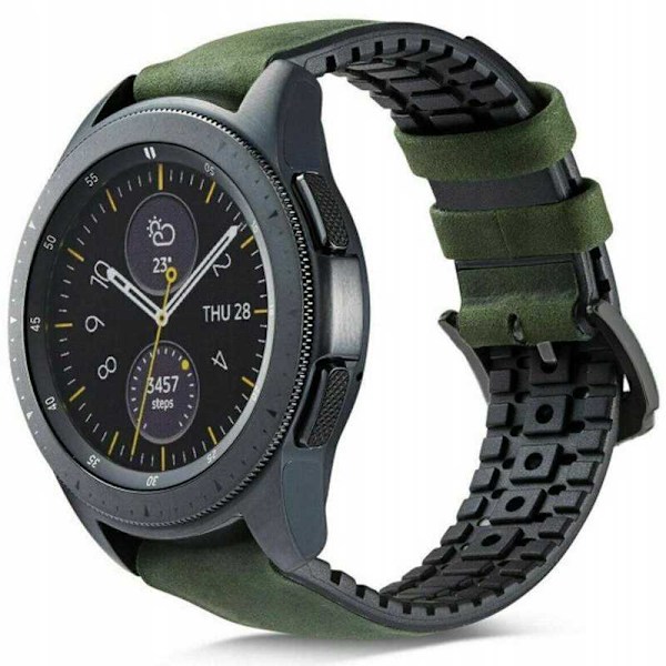 Spacecase Klorrem 20 Mm Grönt Läder För Apple Watch
