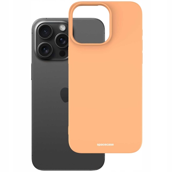 Spacecase Silikonfodral För Iphone 15 Pro Max Orange Väska