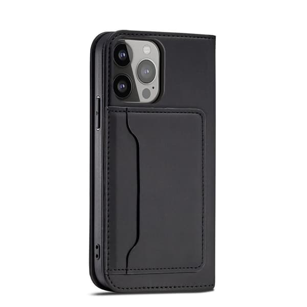 MAGNET KORTETASKE MED GULV TIL IPHONE 14 PLUS SORT