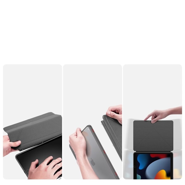 Dux Ducis Magi-deksel for iPad 10.2 2021 / 2020 / 2019 smart etui med stativ og oppbevaring for Apple Pencil grå