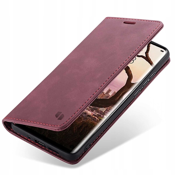 Spacecase Case Plånbok För Huawei P30 Pro Rött Läder