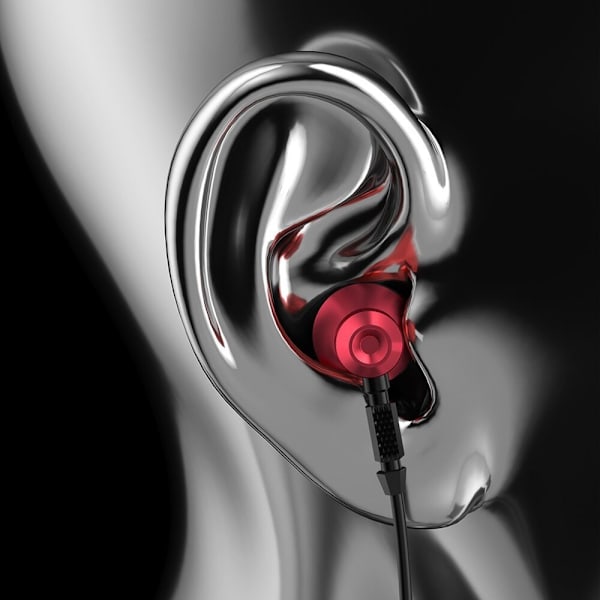 Dudao metalliske in-ear-hodetelefoner med 3,5 mm minijack grå (X2C-Grå)