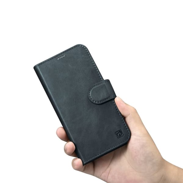 ICARER CASE CASE LÆDERCOVER TIL IPHONE 14 PRO BLUE