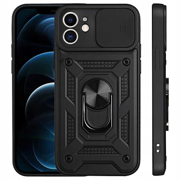Spacecase Case Cover För Iphone 12 Mini Sc Camring Svart