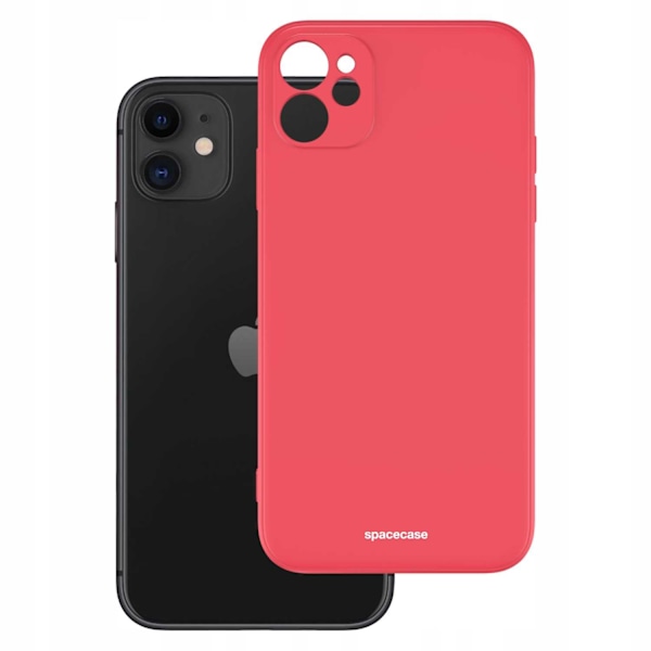 Spacecase Silikonfodral För Iphone 11 Rött Hus