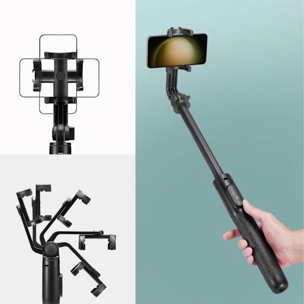 SPIGEN S560W BLUETOOTH SELFIE STICK MED STATIV - SORT