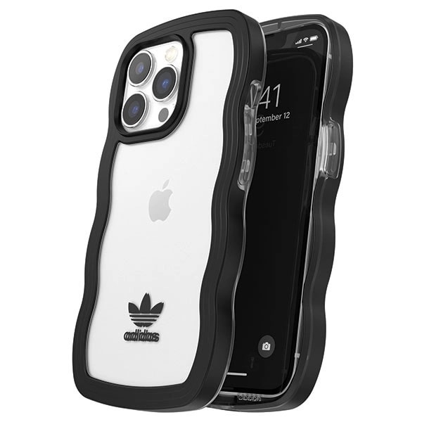 ADIDAS OR WAVY COVER TIL IPHONE 13 PRO / IPHONE 13 - SORT OG GENNEMSIGTIG