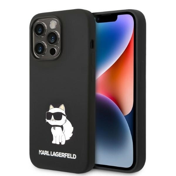 KARL LAGERFELD SILIKONE CHOUPETTE ETUI TIL IPHONE 14 PRO MAX - SORT