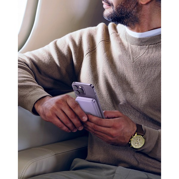 INNOSTYLE POWERSWITCH SNABB INDUKTION POWERBANK FÖR MAGSAFE 10000MAH STATIV LILA