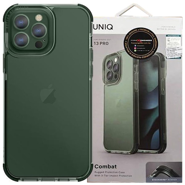 UNIQ Combat beskyttelsesdeksel iPhone 13 Pro / 13 6.1 grønn/grønn