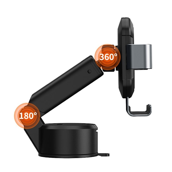 BASEUS TELESKOPISK GRAVITY BIL VINDUEMONTERING COCKPIT SORT