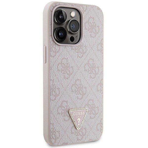 Guess GUHCP13XP4TDSCPP-deksel til iPhone 13 Pro Max 6.7 - Rosa Crossbody 4G metalllogo