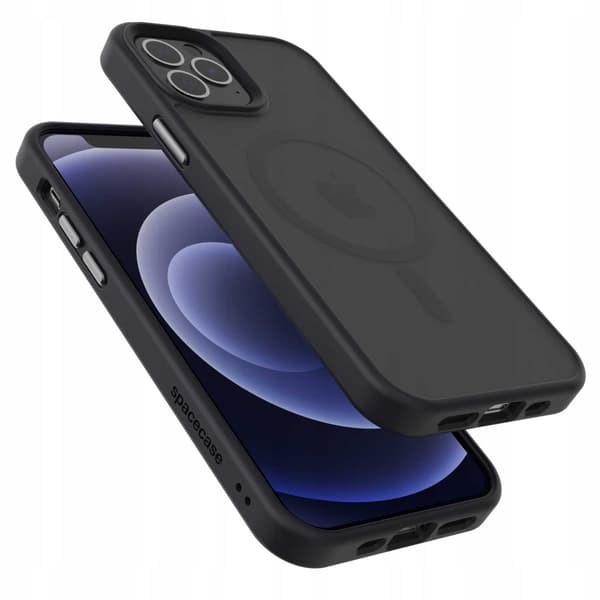 Spacecase Hybrid Case För Iphone 12 12 Pro Black
