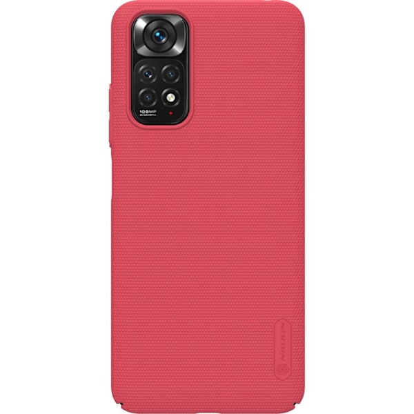 Nillkin Super Frosted Shield forsterket deksel + stativ Xiaomi Redmi Note 11S / Note 11 rød