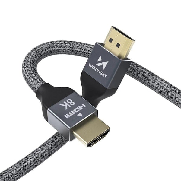 Wozinsky HDMI 2.1-kabel 8K 60 Hz 48 Gbps / 4K 120 Hz / 2K 144 Hz 2 m sølv (WHDMI-20)