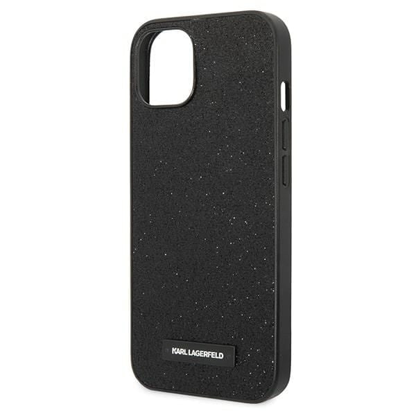 Karl Lagerfeld KLHCP14MG2ELK iPhone 14 Plus 6.7 Hard Deksel Svart/Sort Glitter Plaque Logo