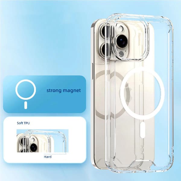 CLEAR CORNER CASE MAGSAFE TIL IPHONE 16 PRO - GENNEMSIGTIG