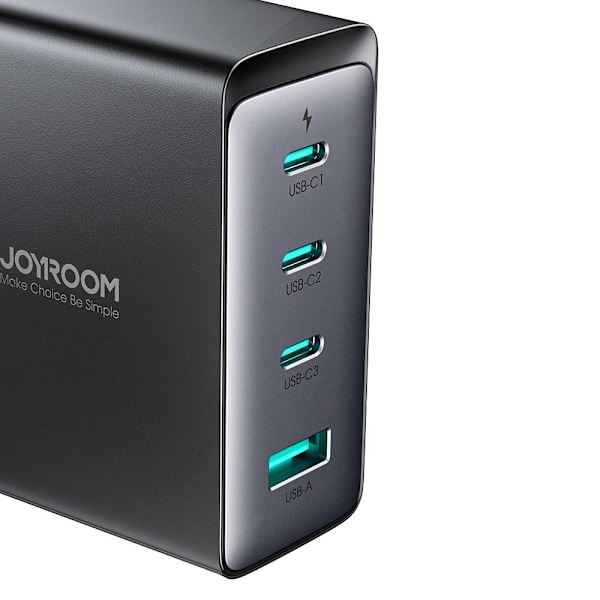 GaN-lader UK Joyroom JR-TCG05UK 140W 3x USB-C USB-A + USB-C / USB-C-kabel 240W 1,2m