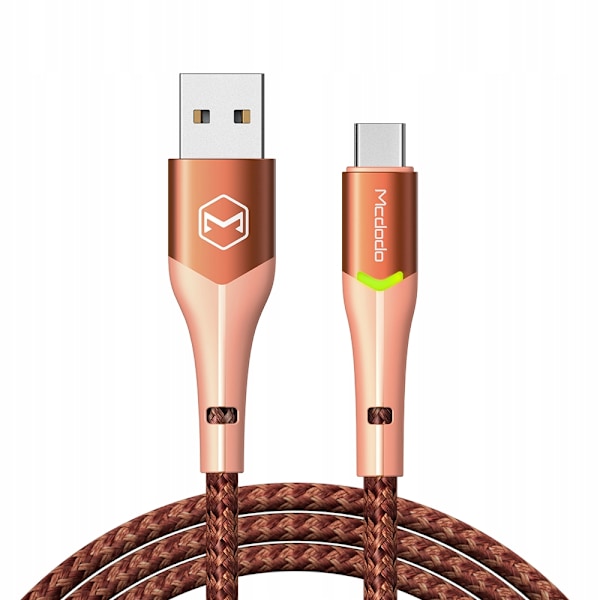MCDODO USB-C SNABBLADDNINGSKABEL FÖR SAMSUNG USB-LADDARE TYP C LED 1M