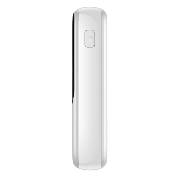 Baseus Qpow Powerbank 10000mAh Innebygd USB Type C-kabel 22,5W Hurtiglading SCP AFC FCP Hvit (PPQD020102)