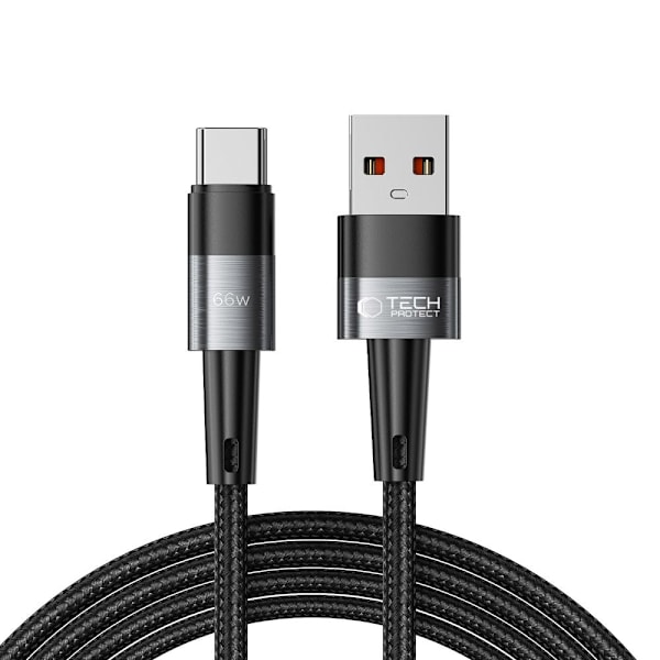 TECH-PROTECT ULTRABOOST TYPE-C KABEL 66W/6A 200CM GRÅ