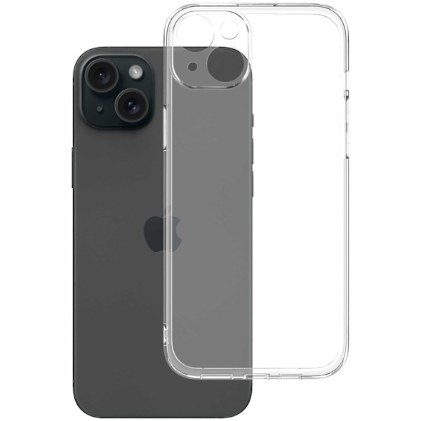 Spacecase Clear Case För Iphone 15 Plus Transparent Skydd