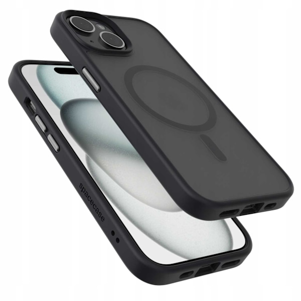 Spacecase Hybrid-Fodral För Iphone 15 Plus Svart Skydd