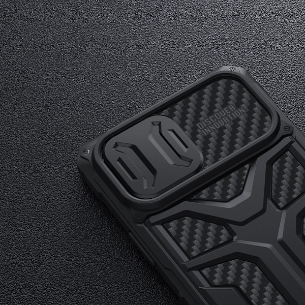 Nillkin Adventruer Case Case for iPhone 13 Pro Max beskyttelsesdeksel og kamerabeskyttelse for svart