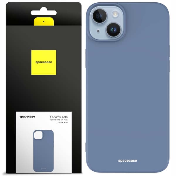 Spacecase Silikonfodral För Iphone 14 Plus Blåt Skär