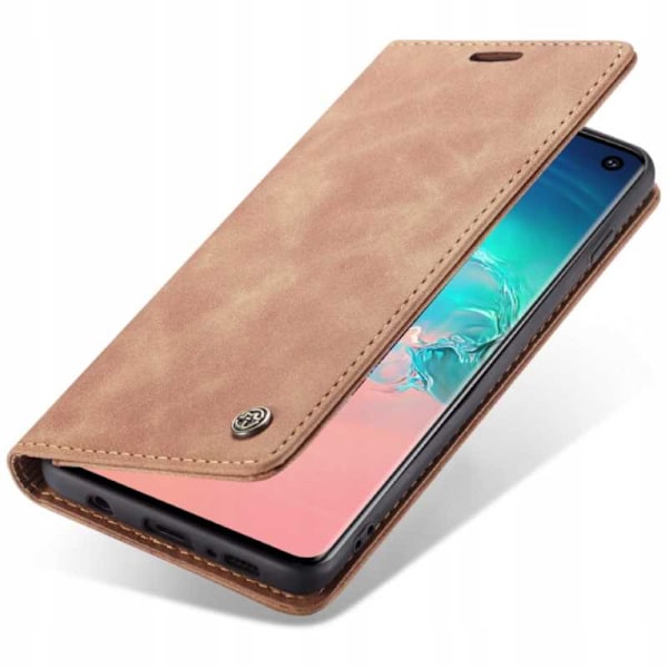 Spacecase Galaxy S10E Pålånsfodral Kaffe Läderfodral