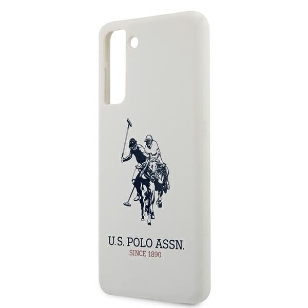 Saken med USA Polo Assn. Silikonlogo på Samsung Galaxy S21 - hvit