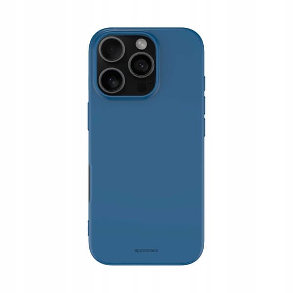 Spacecase Silikonfodral För Iphone 16 Pro Blåt Skal
