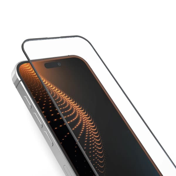 SBS D3O HÆRDET GLAS MED RAMME TIL IPHONE 14 PRO MAX Transparent