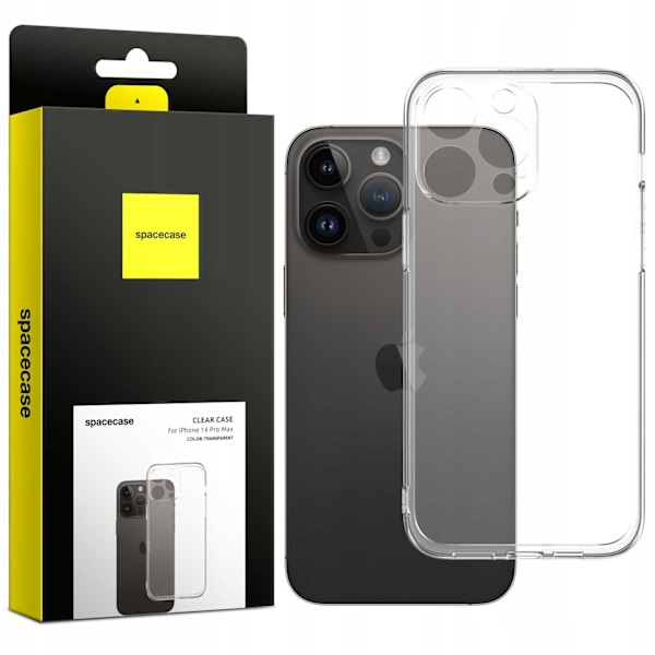 Spacecase Clear Case För Iphone 14 Pro Max, Transparent, Skyddande
