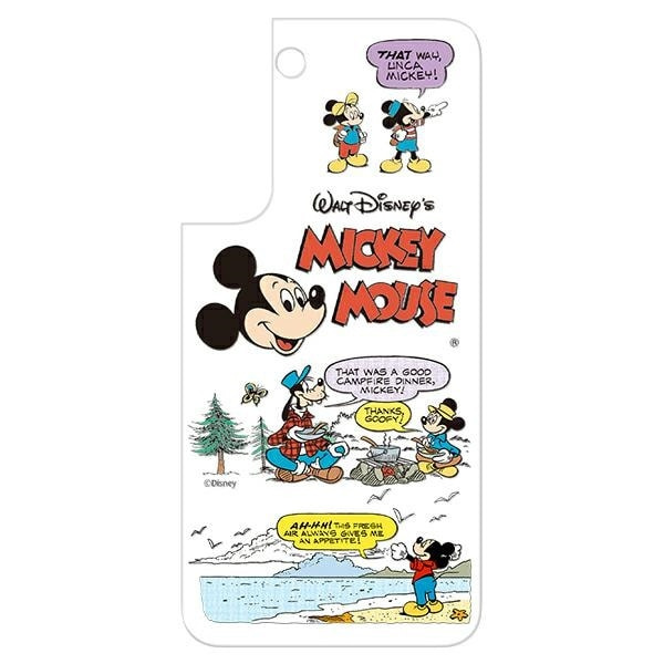 Samsung GP-TOS906HIARW Panel för ramskydd för Galaxy S22+ Disney Mickey vit/vit