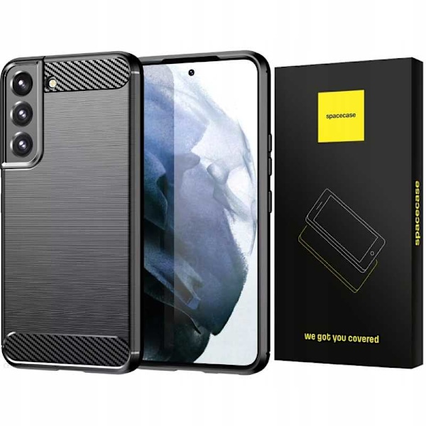Spacecase Carbon Case För Samsung Galaxy S22+ Svart