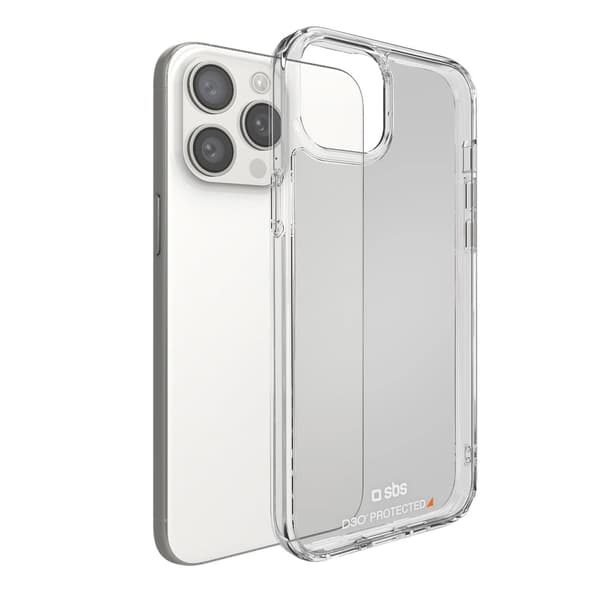 SBS D3O ETUI TIL IPHONE 15 PRO - GENNEMSIGTIG