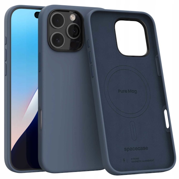 Spacecase Case Cover Till Iphone 16 Pro Max Pure Mag Mörkblåt