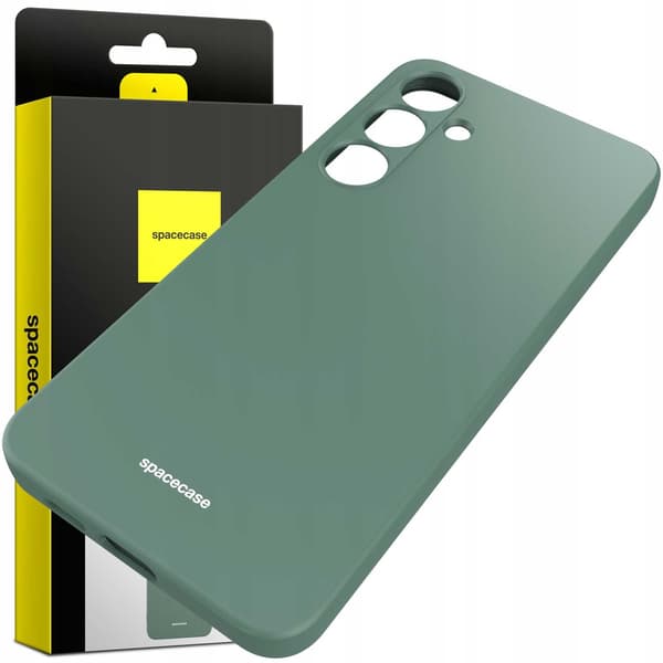 Spacecase Silikonfodral För Samsung Galaxy S24+ Mörkgrön