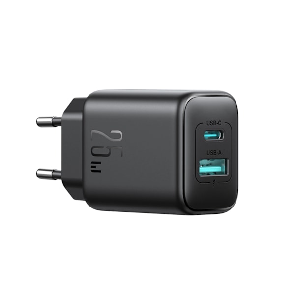 JOYROOM JR-TCF13 NETVÆRKSOPLADER USB-C / USB-A 25W SFC / PPS / PD - SORT