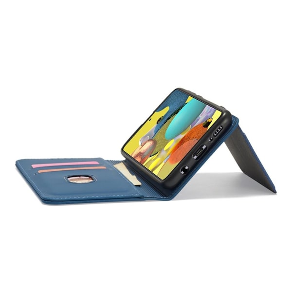 Magnetisk kortveske til Xiaomi Redmi Note 11 Pro kortlommebeskytter? blå stativ