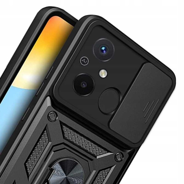 Spacecase Case Cover Till Xiaomi Redmi 12C Camring Svart