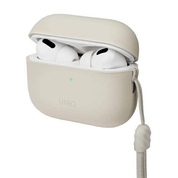 UNIQ-deksel for Lino AirPods Pro 2 gen silikonbeige/beige elfenbensenheter