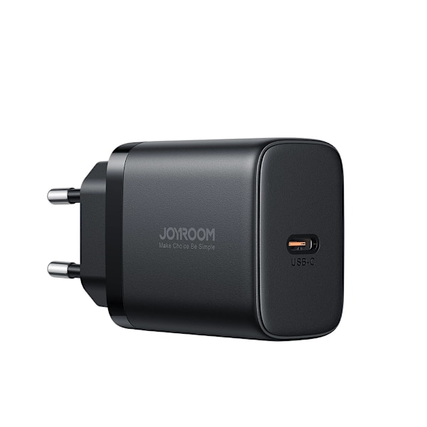 JOYROOM JR-TCF11 HURTIGOPLADER OP TIL 25W + USB-C / USB-C KABEL 1M - SORT