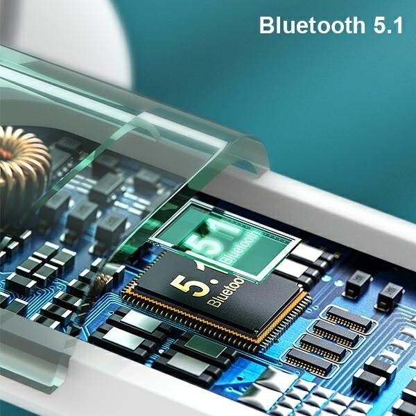 AWEI T12 TWS Bluetooth sporthörlurar vit/vit