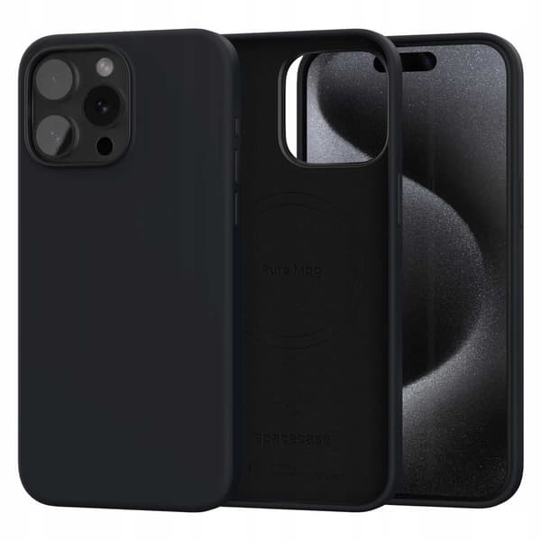 Spacecase Case Cover Till Iphone 15 Pro Max Sc Pure Mag Black